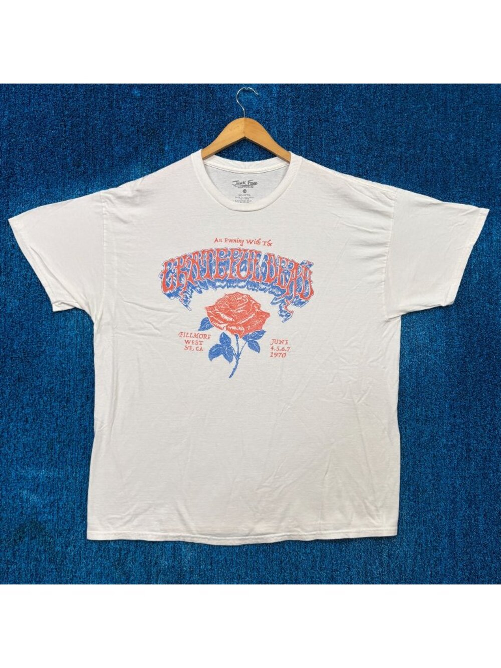 Grateful Dead 1970 Filmore West Rock Show Oversized Tee XL